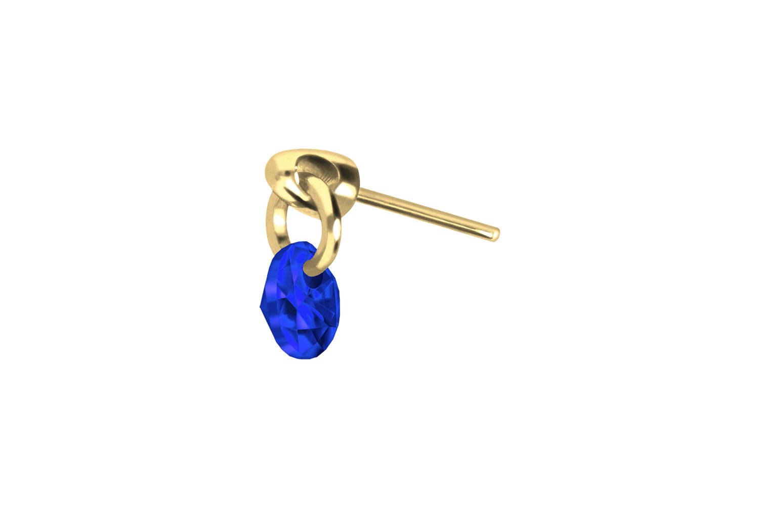 Titan Aufsatz mit Push Pin RUNDER KRISTALL